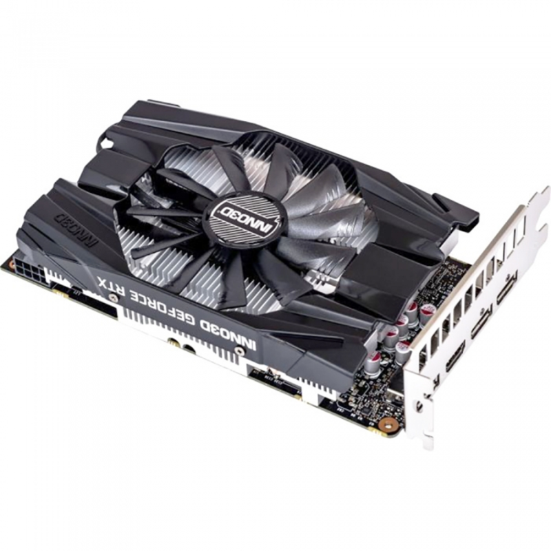 Видеокарта GTX 1660 TI COMPACT 6GB (1770Mhz / 12.0Gbps) / 6GB GDDR6 / 192-bit / DP x3 + HDMI / VA29 / D18Z6710 (N166T1-06D6-1710VA29)