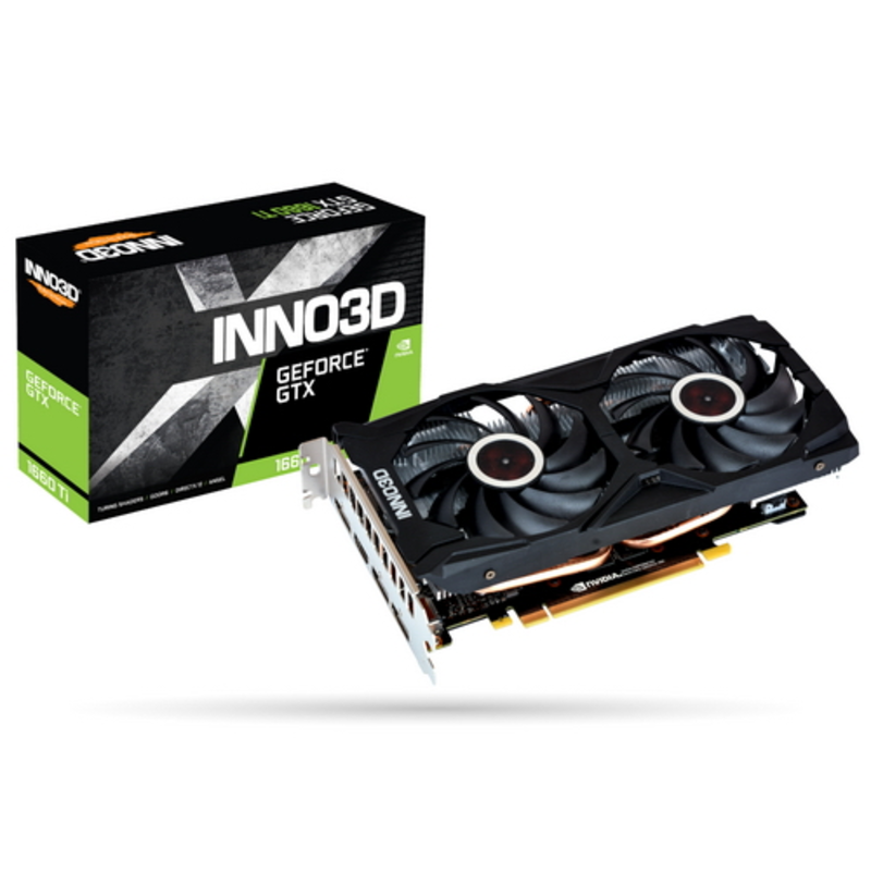 Видеокарта GTX 1660 TI GAMING OC X2 6GB (1800Mhz / 12.0Gbps) / 6GB GDDR6 / 192-bit / DP x3 + HDMI / VA15L / D18Z6710 (N166T2-06D6X-1710VA15L)