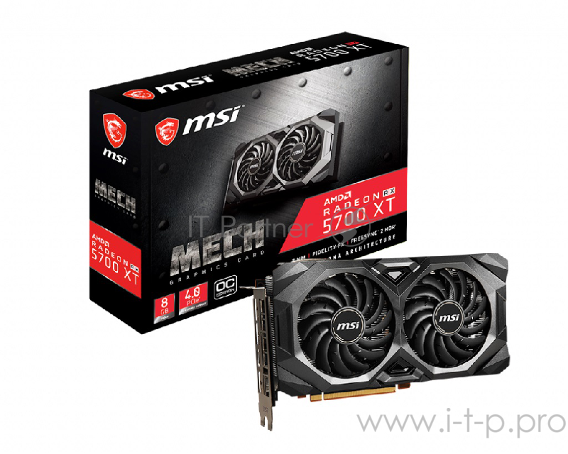 Видеокарта PCIE16 RX 5700 XT 8GB RX 5700 XT MECH OC MSI