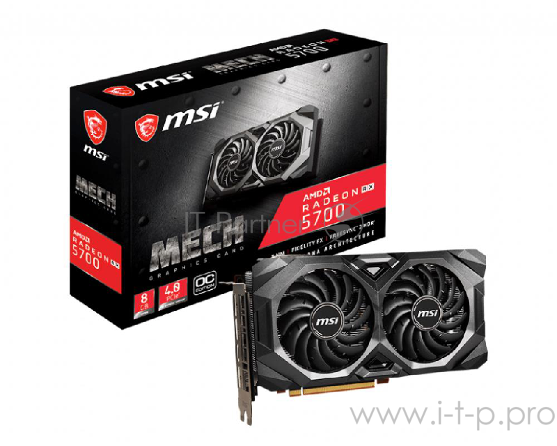 Видеокарта PCIE16 RX 5700 8GB GDDR6 RX 5700 MECH OC MSI
