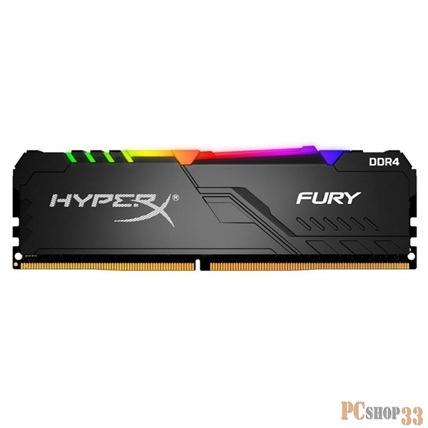 DDR 4 DIMM 64Gb PC21300, 2666Mhz, Kingston HyperX FURY RGB CL15 (Kit of 4) (HX426C16FB3AK4/64) (retail)