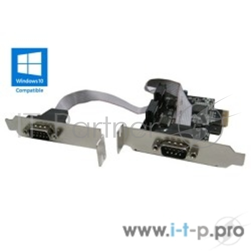 Контроллер ORIENT XWT-PE2SLP OEM PCI-Ex1, 2xCOM9M, Low Profile