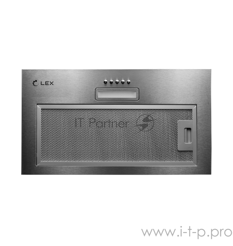 Вытяжка встраиваемая Lex GS Bloc LIGHT 600 INOX нержавеющая сталь управление: кнопочное (1 мотор)