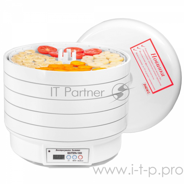 Сушилка для овощей Волтера-1000 ЛЮКС, с таймером и электронным блоком управления, с симисторным
