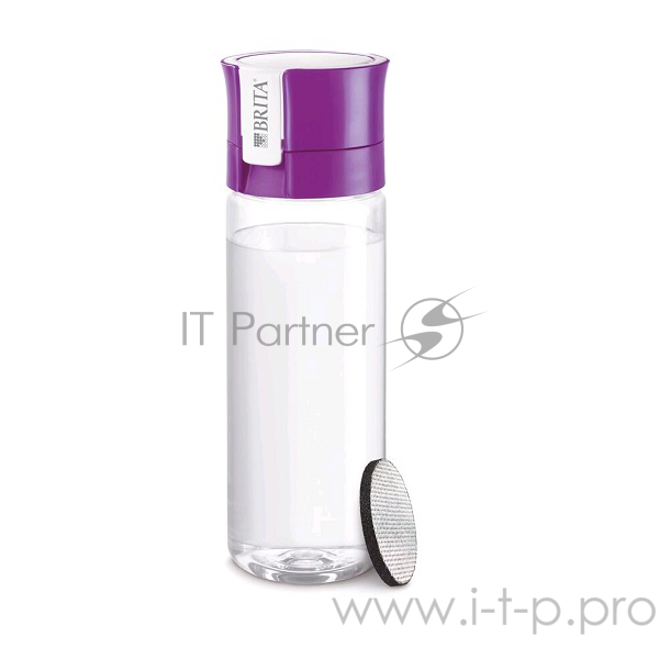 Фильтр-бутылка BRITA, Fill&go Vital 1шт Фильтр-диск очищает до 150 литров воды и служит до 4 недель, снижает содержание хлора и других вредных веществ, цвет фиолетовый