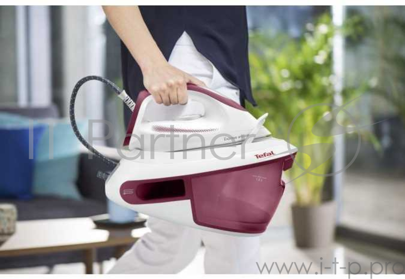Паровая станция Tefal Pro Express Anticalc SV8012E0 2200Вт белый/фиолетовый