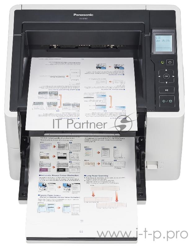 Сканер Panasonic KV-S2087-U A4, 600x600dpi, с автоподатч., бело-черный (USB3.0)