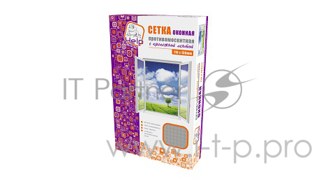 Сетка HELP 80001 противомоскитная с крепежной лентой 110*130 см /20
