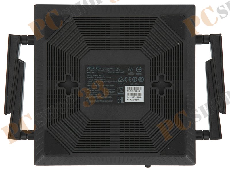 Точка доступа ASUS EA-AC87 WiFi 1.7Гбит/сек. + 5 портов LAN 1Гбит/сек.