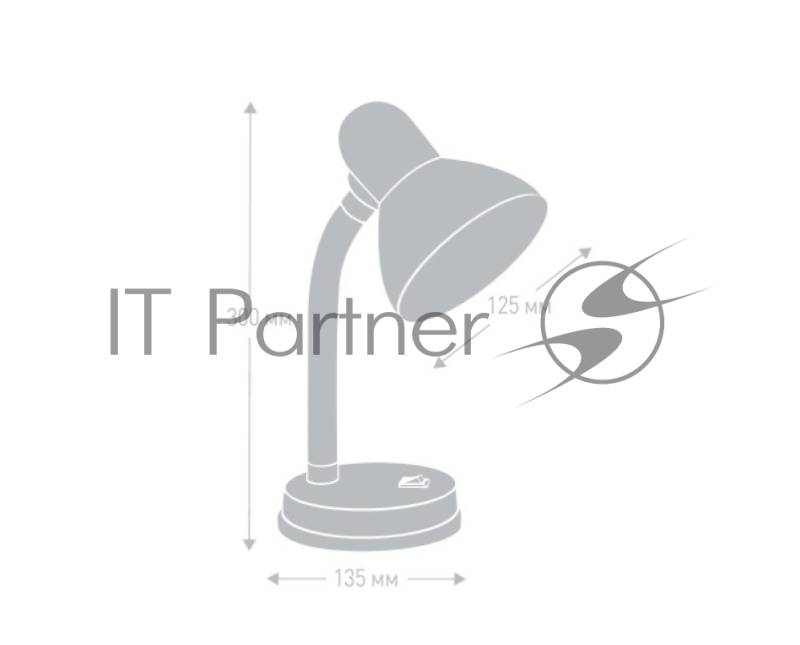 Camelion KD-301 С04 красный (Светильник настольный,230V 60W)