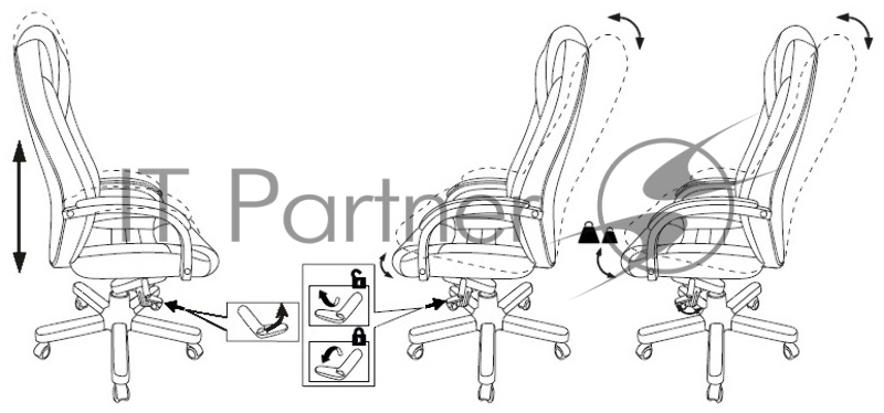 Кресло руководителя Бюрократ T-9923MAHOGANY/BLACK черный кожа крестовина дерево