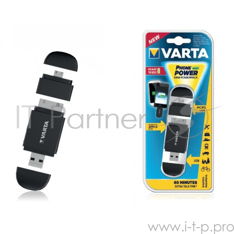 Внешний аккумулятор VARTA Mini Powerpack черный