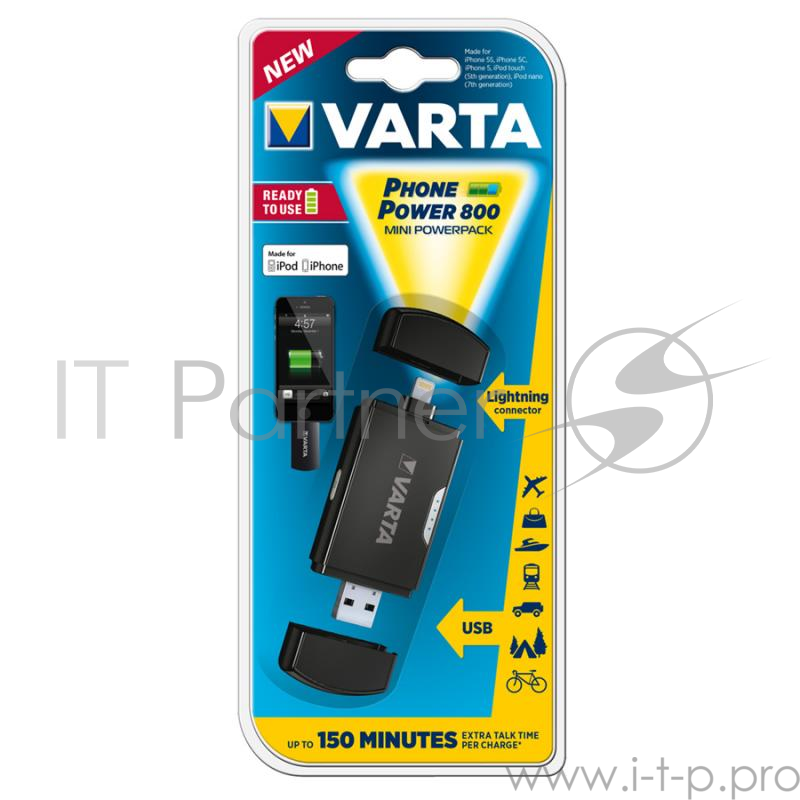 Внешний аккумулятор VARTA Lightning iPhone 5-6 iPad