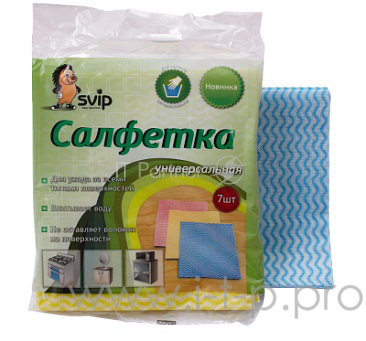 Салфетки SVIP SV3769 универсальные 7 шт. (уп-ка 36шт)
