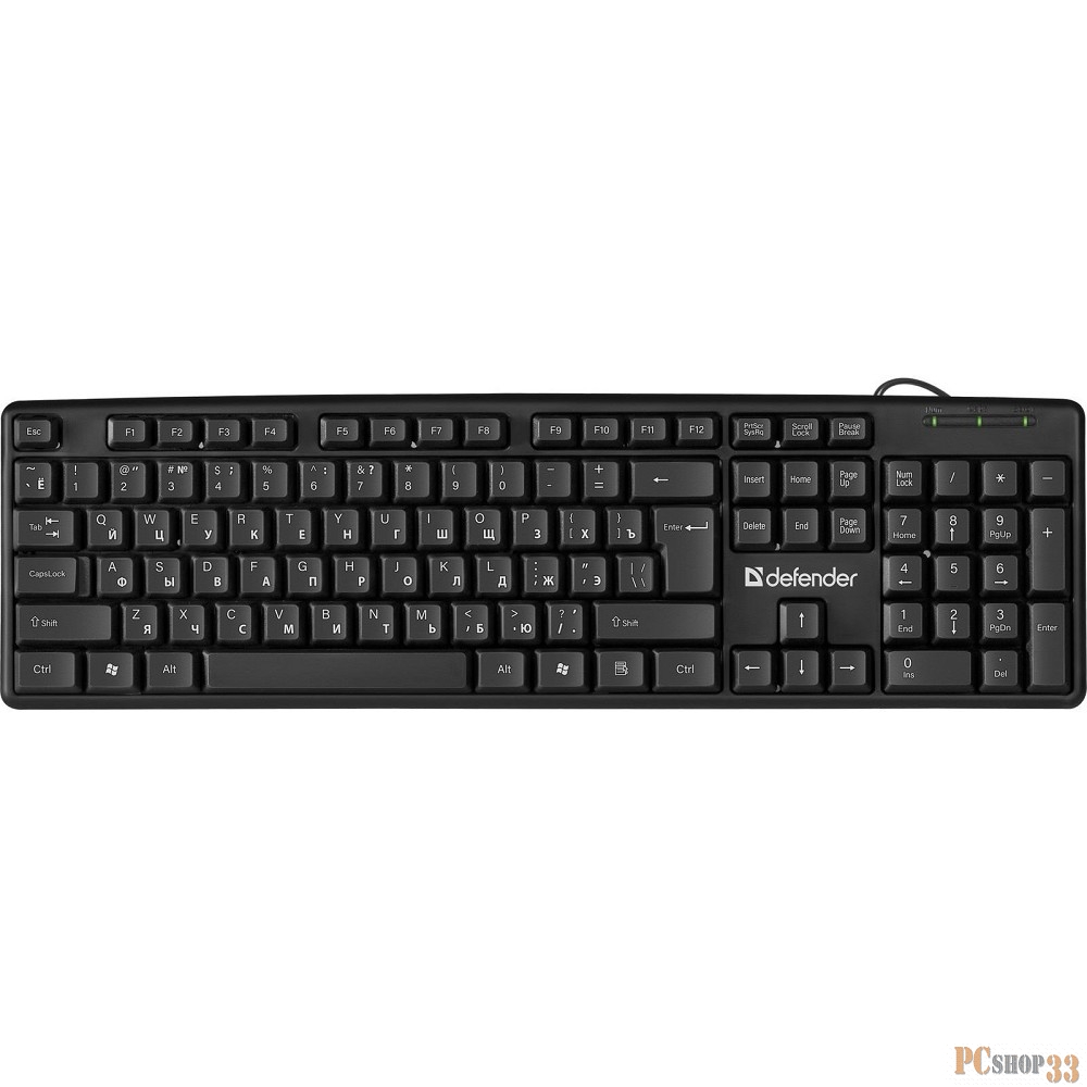 Клавиатура Defender HB-520 Element 45522, черный (USB)