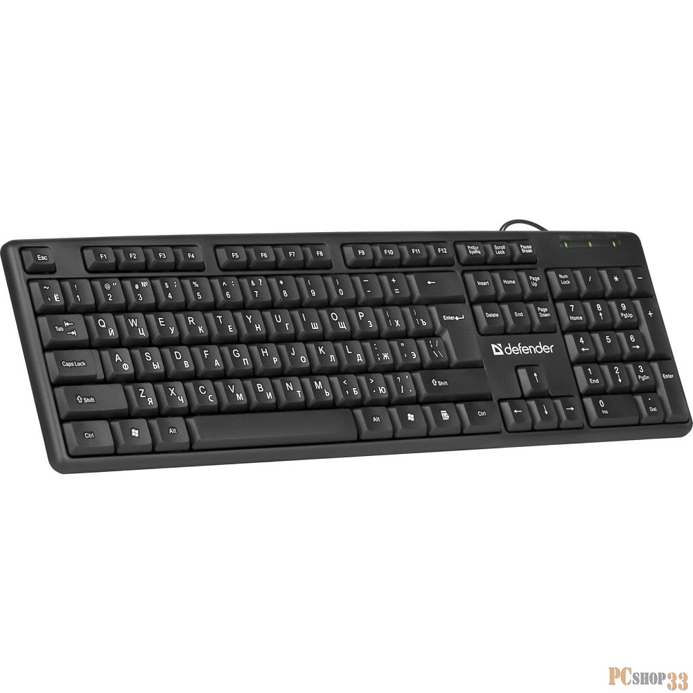 Клавиатура Defender HB-520 Element 45522, черный (USB)