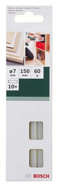 Bosch 2609256A03 10 Клеевых стержней белых 7мм