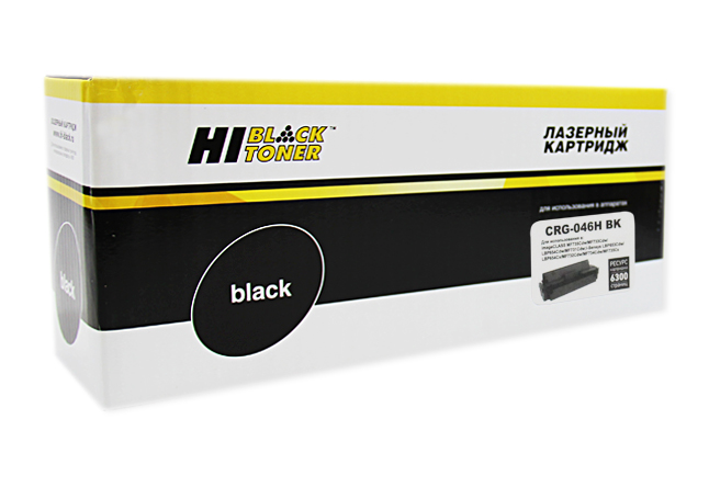 Картридж Hi-Black (HB-№046H BK) для Canon LBP-653/654/MF732/734/735, Bk, 6,3K