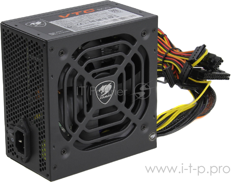 Cougar VTC 600 Блок питания (600 Вт, чёрный, PCIe-2шт, ATX v2.31, Active PFC, 120mm Fan, 80 Plus)