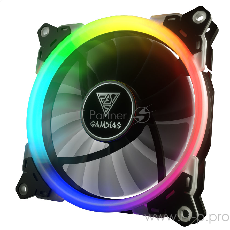 Gamdias AEOLUS M1-1401 RGB (1x140mm / RGB/ 4Pin Molex)