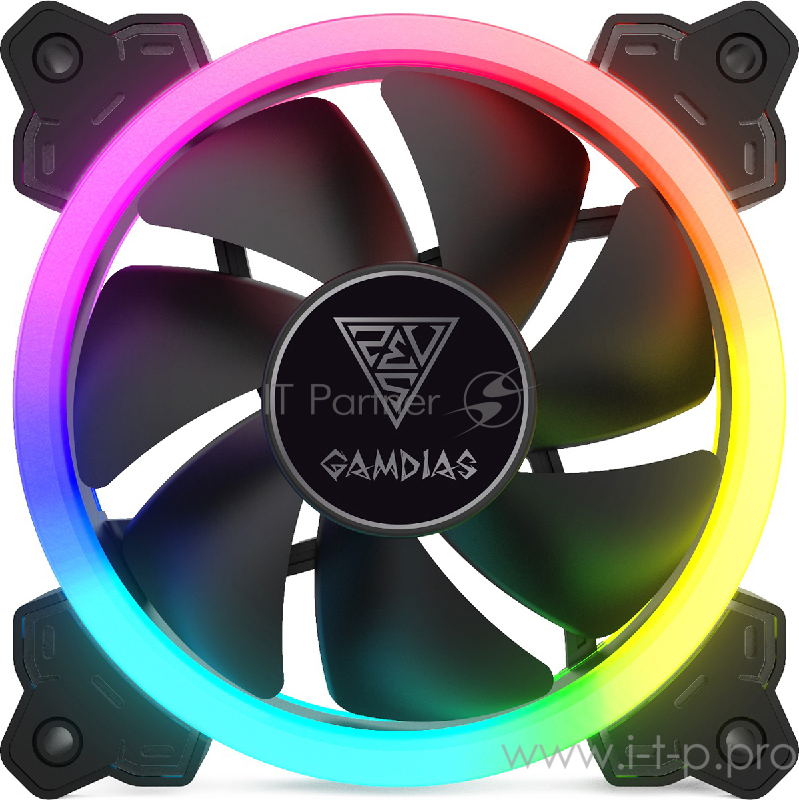 Gamdias AEOLUS M1A-1201 (1x120mm / RGB/ 4Pin Molex/ 3-pin RGB header)