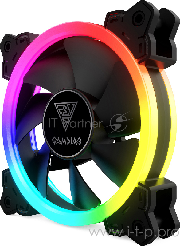 Gamdias AEOLUS M1A-1201 (1x120mm / RGB/ 4Pin Molex/ 3-pin RGB header)