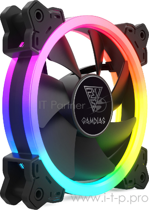 Gamdias AEOLUS M1A-1201 (1x120mm / RGB/ 4Pin Molex/ 3-pin RGB header)