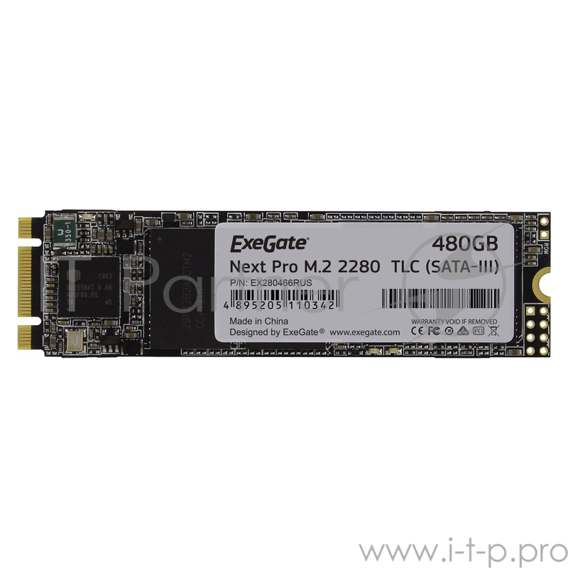 Накопитель SSD ExeGate Next Pro 480 Gb M.2 2280 TLC (SATA-III)