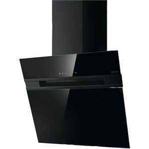 Вытяжка каминная JET AIR BONNY BL 90 A / Декоративный дизайн, наклонная, 90 см, сенсорное управление, 800 куб. м. , черная