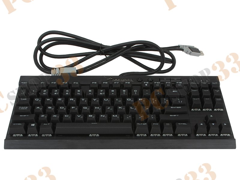Клавиатура Corsair K65 RGB Rapidfire CH-9110014-RU, подсветка, черный (USB2.0)