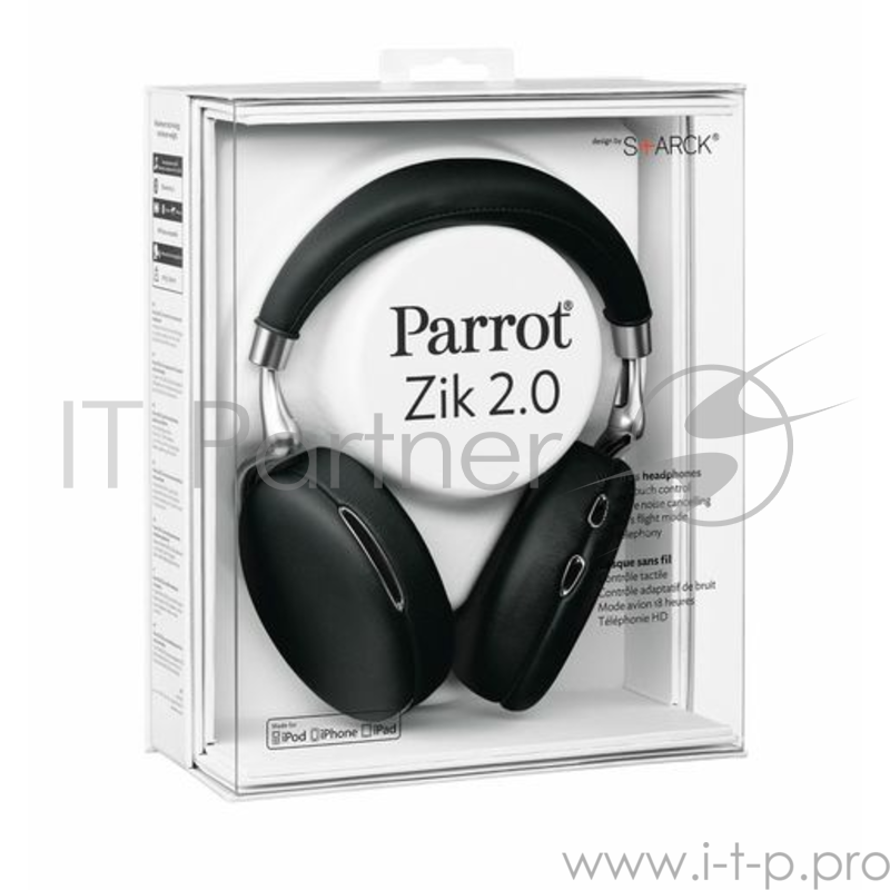 Беспроводные наушники Parrot ZIK 2.0 Цвет: черный.