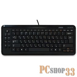 Клавиатуры, мыши Jet.A SlimLine K18 Black USB {Проводная ультракомпактная слим-клавиатура с ноутбучной раскладкой и 9 клавишами быстрого доступа}