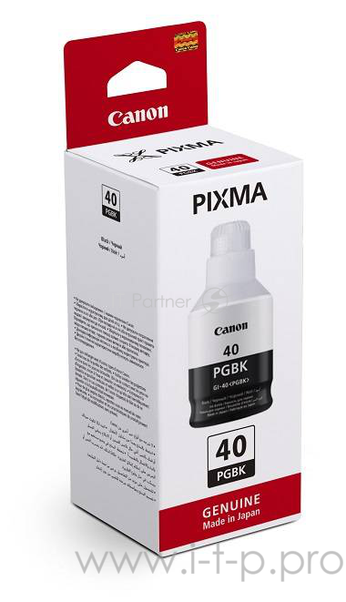 Картридж Canon GI-40 BK для GM2040/G5040/G6040. Чёрный. 6000 страниц.