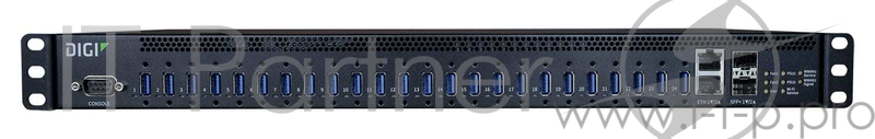Коммутатор Digi AnywhereUSB 24 Plus 24 USB 3.1 Gen 1 Ports, dual 10M/100M/1G/10G Ethernet, dual SFP+, dual power 100-240VAC
