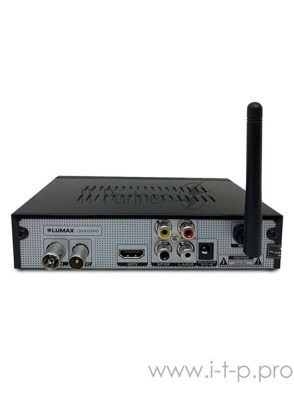 Приставка DVB-T2 LUMAX Приставка DVB-T2 LUMAX/ GX3235S, эфирный + кабельный, Металл, 7 кнопок, дисплей, USB, 3RCA, HDMI, внешний б/п, встроенный Wi-Fi адаптер, Кинозал LUMAX (более 500 фильмов)