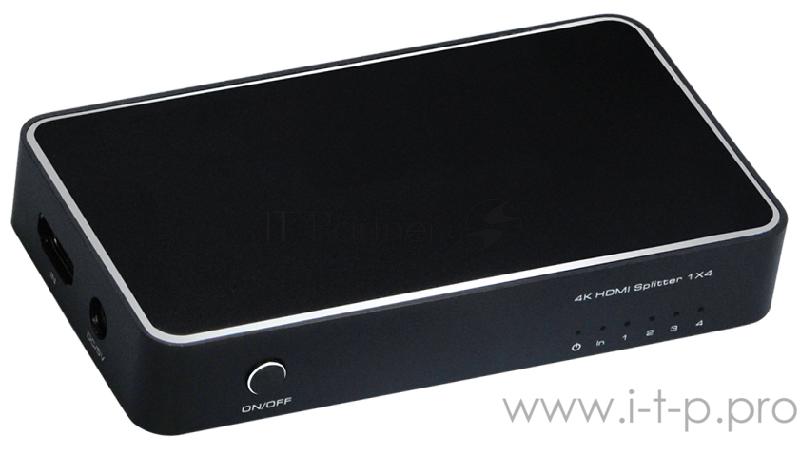 Разветвитель Greenconnect v1.4 HDMI 1на 4 выхода, 4K2K 30Hz /1080p 120Hz (GL-v104K)