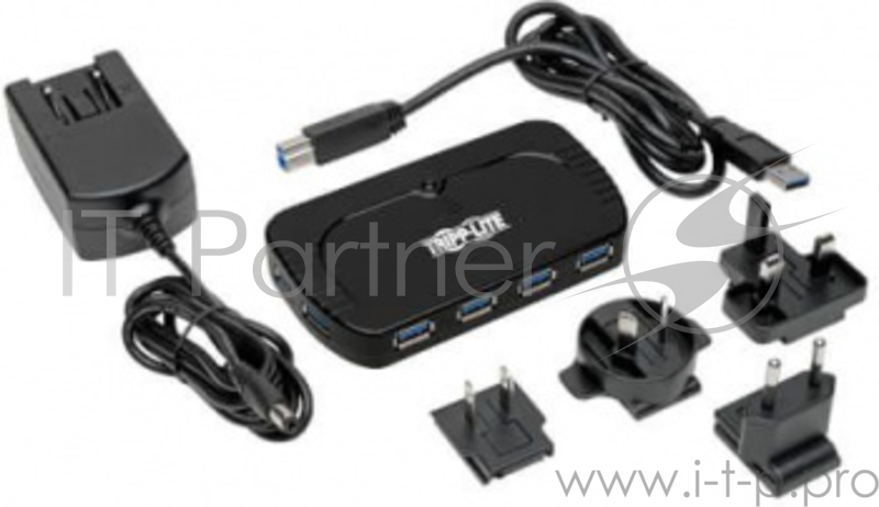 Разветвитель USB 3.0 Tripplite U360-010 10порт. черный