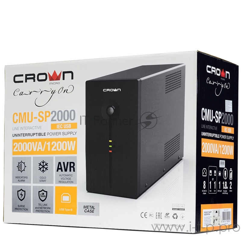 Источник бесперебойного питания CMU-SP2000IEC USB