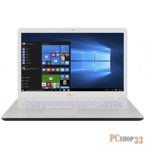 ASUS X705UB (Pronet BTS19) Intel 4417U/8Gb/256Gb SSD/no ODD/17.3 FHD IPS Anti-Glare/NVIDIA GeForce MX110 2Gb GDDR5/Wi-Fi/Win10 White