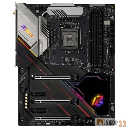Z390 PHANTOM GAMING X, Socket 1151, Intel®Z390, 4xDDR4-2666, HDMI+DP, 3xPCI-Ex16, 2xPCI-Ex1, 8xSATA3(RAID 0/1/5/10), 3xM.2, 8 Ch Audio, 2xGLan, 2.5GLan, Wi-FI, (0+4)xUSB2.0, (7+4)xUSB3.2, (1+1)xUSB3.2 Type-C™, ATX, RTL, {5}