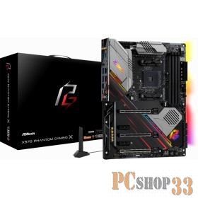 Материнская плата X570 PHANTOM GAMING X, Socket AM4, AMD X570, 4xDDR4-3200, HDMI, 3xPCI-Ex16, 2xPCI-Ex1, 8xSATA3(RAID 0/1/10), 3xM.2, 8 Ch Audio, 2xGLan, Wi-Fi 802.11, (0+4)xUSB2.0, (7+2)xUSB3.2, (1+1)xUSB3.2 Type-C™, 1xPS/2, ATX, RTL {5}