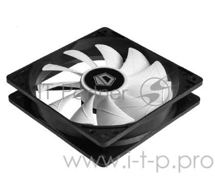 Вентилятор ID-COOLING XF-12025-SD-W 120x120x25мм (80шт./кор, PWM, Low Noise, резиновые углы, 700-1800об/мин, белая крыльчатка) BOX