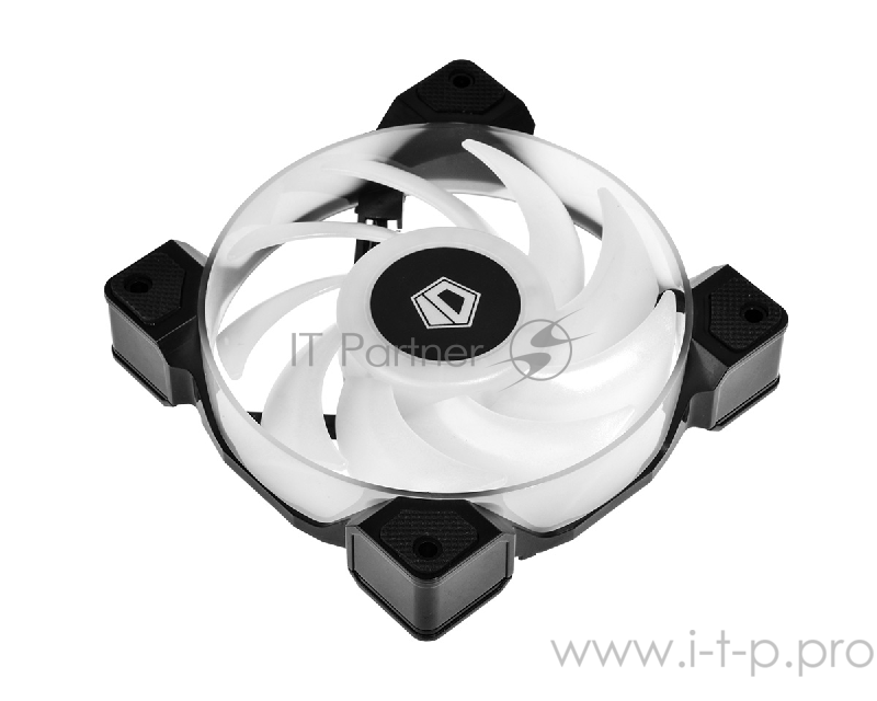 Вентилятор ID-COOLING DF-12025-ARGB 120x120x25мм (80шт./кор, Пульт управления, PWM, Low Noise, резиновые углы, Addresable RGB, 900-2000об/мин) BOX