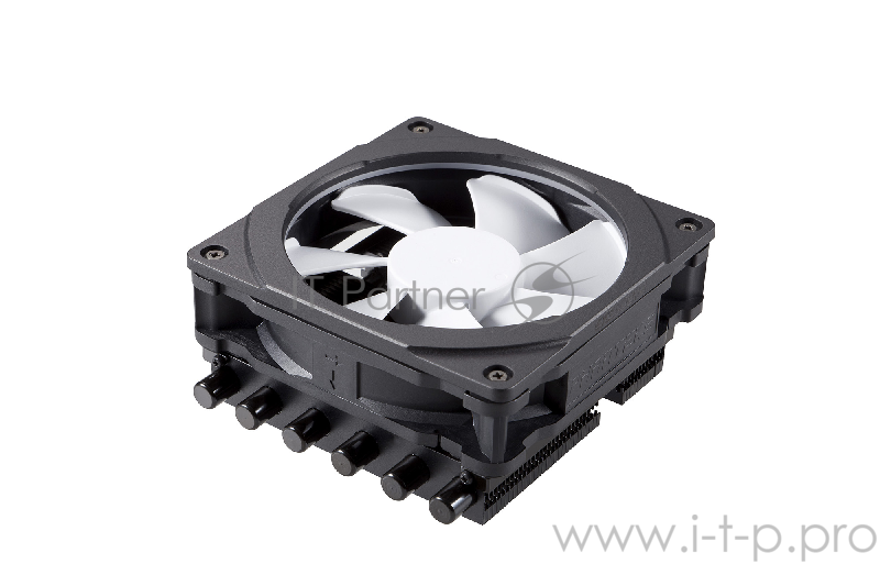 Кулер PHANTEKS (PH-TC12LS_RGB) Черный с RGB подсветкой S775/115X/1366/2011/FM1/2+/AM2 (12 шт/кор, Low Profile, вент-р 120мм с PWM, 6 тепловых трубок 6мм, 500-1800RPM, 25dBa)