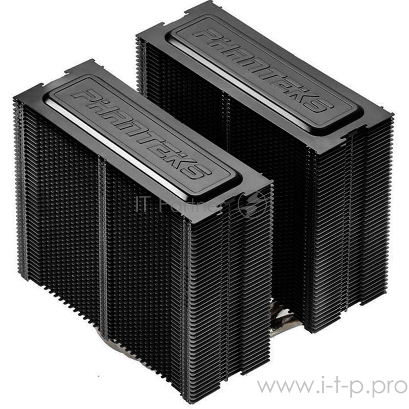 Кулер PHANTEKS (PH-TC14PE_BK) Чёрный S775/115X/1366/2011/FM1/2+/AM2 (6 шт/кор, Dual Tower, 2 вент-ра 140мм с PWM, 5 тепловых трубок 8мм, 600-1300RPM, 19dBa)