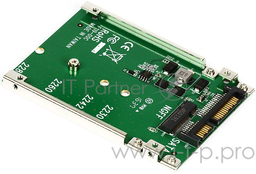 Переходник-конвертер Smartbuy <DT-119> для M.2 SATA SSD 22х42/60/80mm в 2.5” 7mm