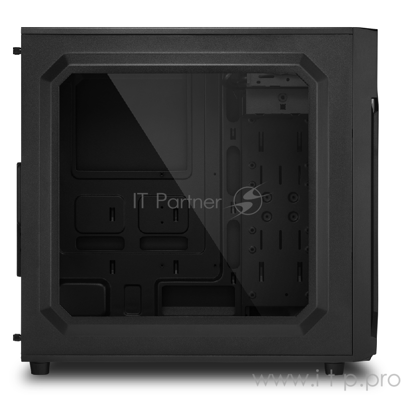 Sharkoon VG6-W blue led игровой корпус чёрный (ATX, акрил, fan 2x120 мм + 1x120 мм, 2xUSB 3.0, 2xUSB 2.0,audio)