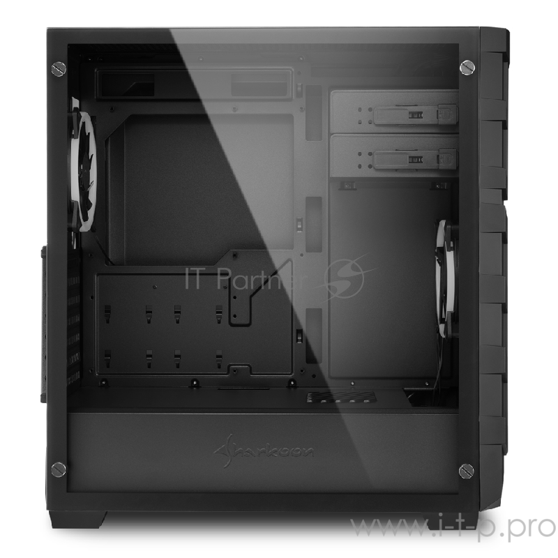 Sharkoon Shark SKILLER SGC1 Window RGB led игровой корпус чёрный (ATX, акрил, fan 1x120 мм + 1x120 мм, 2xUSB 3.0, audio)