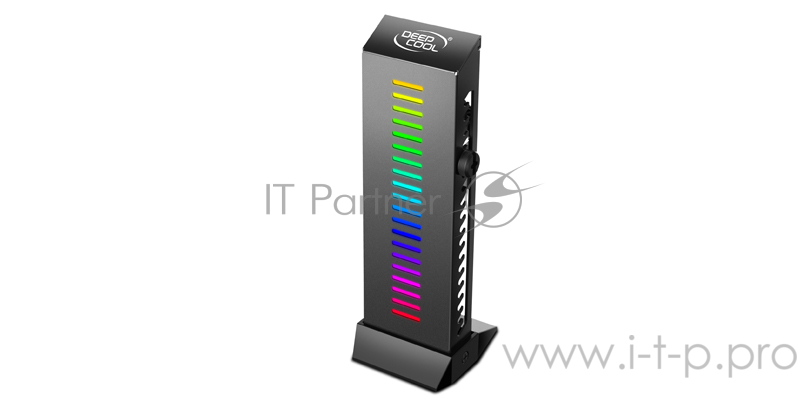 Держатель для видеокарты Deepcool GH-01 A-RGB (комплект цветового дооснащения корпуса, RGB, подключение 3pin (+5V-D-G)) Color Box
