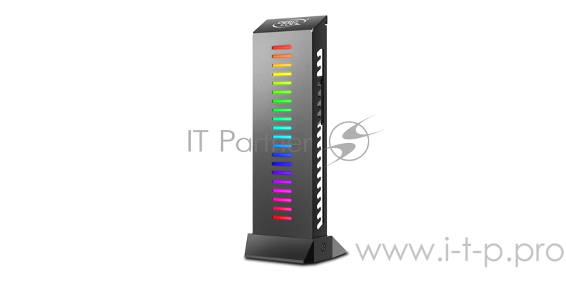 Держатель для видеокарты Deepcool GH-01 A-RGB (комплект цветового дооснащения корпуса, RGB, подключение 3pin (+5V-D-G)) Color Box